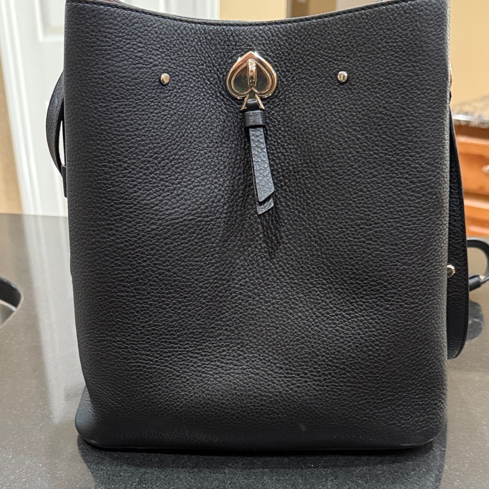Black Leather Shoulder Bag